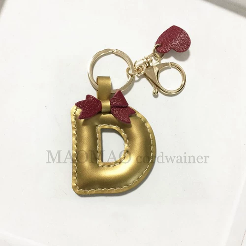Брендовый брелок, кожаный аксессуар, мультяшная подвеска с буквами, делается под заказ