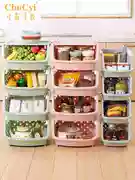 Nhà bếp kệ lưu trữ sàn nhiều lớp trái cây và rau giỏ cung cấp các thiết bị nhỏ bộ phận lưu trữ đồ chơi giỏ lưu trữ tạo tác - Trang chủ