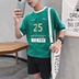 World Cup ngắn tay T-shirt nam và nữ sinh viên nửa tay bóng rổ thi đấu bóng đá thi thể thao trong các bài kiểm tra quần áo áo phông nam tay ngắn đen  Áo phông ngắn