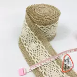 Сельский прост в стиле белый хлопковой край с ткани Jaoseki рука