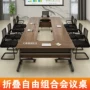 Bàn gấp hội nghị bàn dài đơn giản hiện đại dài bàn đào tạo bàn ghế kết hợp hình chữ nhật phòng hội nghị nội thất văn phòng - Nội thất văn phòng ghe van phong