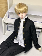 Одежда для кукол BJD 【鲨愚滞噪】bjd四分 立领衬衫（现货包邮）