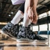 Giày bóng rổ đế cao Iverson nam live-grain 1 thế hệ boots bảo vệ chống mài mòn Iverson Mand duck sneakers mới hấp thụ sốc - Giày bóng rổ