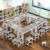 Phong cách Bắc Âu quán cà phê máy tính để bàn bằng gỗ hình chữ nhật đôi bàn đào tạo đơn giản bàn làm việc cá nhân bàn đồ nội thất - Nội thất giảng dạy tại trường