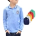 Quần áo trẻ em golf T-shirt bóng phù hợp với cậu bé áo dài tay áo polo áo bóng golf quần áo trẻ em quần áo cotton đáy áo - Thể thao sau Thể thao sau