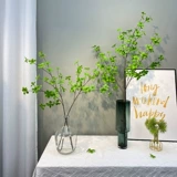 Северная симуляция зеленое растение Моделирование цветы японские висящие часы отдельные ветви пьяные деревянные листовые фальшивые ветви гостиная растения декоративные украшения