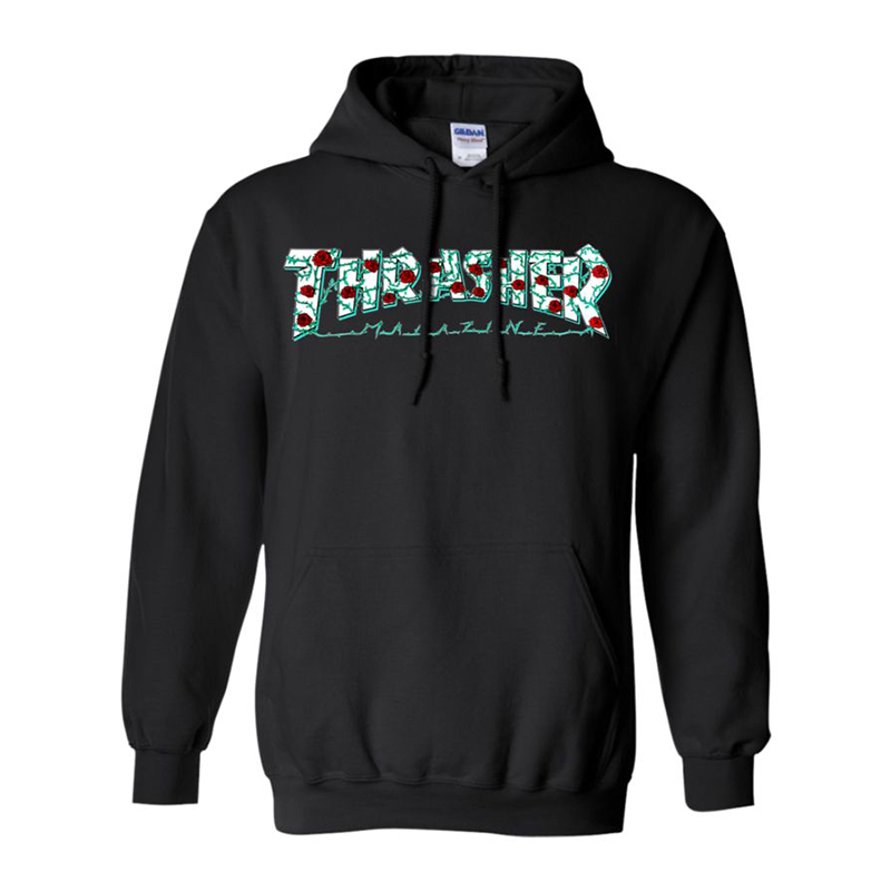 Царь бо. Trasher с розами худи. Thrasher Roses. Playmaker Hoodie.