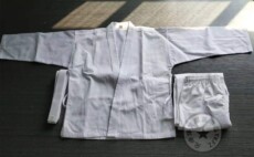 Форма для каратэ 加厚成人儿童空手道服 230克重全棉斜纹布空手道套装春夏长袖男女