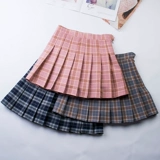 Японская демисезонная студенческая юбка в складку, штаны, 2020