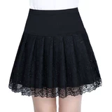 Демисезонная танцующая мини-юбка для матери, кружевная юбка, для среднего возраста