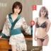 Nhật sexy đồ lót Ice Silk kimono áo choàng tắm sexy quần áo ngủ trong suốt Sao đồng phục đồ lót nóng cám dỗ áo cưới váy đầm