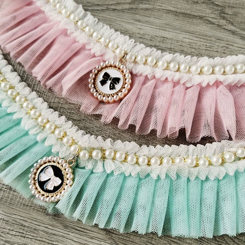 Ожерелье из жемчуга, шарф для принцессы, слюнявчик, аксессуар