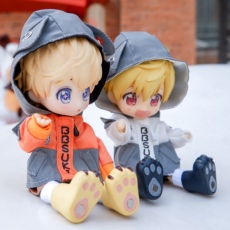 Кукла BJD ob11娃衣 荧光猫 反光 molly娃娃衣服12分8分bjd