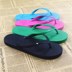 Phụ nữ thời trang giản dị mới phẳng với phim hoạt hình flip-flops bãi biển bình thường flip-flops màu rắn nhà Dép