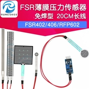 cảm biến đo áp suất nước Mô-đun cảm biến áp suất màng mỏng dây dài không hàn điện trở xúc giác linh hoạt nhạy lực FSR406/RPF6 cảm biến áp suất máy bơm nước van cảm biến