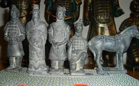Terracotta Warriors Grey 10 см пять -набор ремесленных подарков