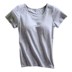 Pyjama đồ ngủ Yoga phục vụ tại nhà đồ ngủ đứng đầu của phụ nữ bông đai ngực pad ngắn tay áo thun nửa tay áo ngực - Pyjama đồ bộ trung niên Pyjama