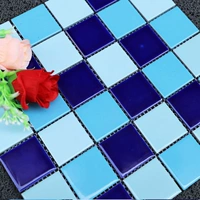 48 Три -колорный синий стиль 1