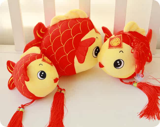 年年有余 年年有鱼 中国结 过年 新年娃娃批发_热门话题娃娃/玩具