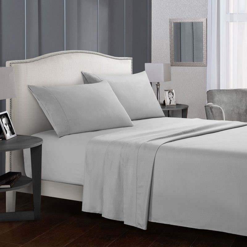 Grey2021bedsheetsetsfittedbedsheetsetbeddingcovertwin
