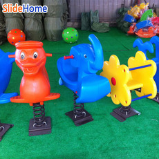 аттракцион качели 幼儿园户外公园小区儿童塑料玩具弹簧摇马摇摇乐动物卡通造型木马