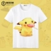Pokemon Pokemon Pokémon Pikachu Phim Hoạt Hình Anime T-Shirt Nam và Nữ Sinh Viên Ngắn Tay Áo hoạt hình dán Carton / Hoạt hình liên quan