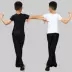 New boy dance Latin dance quần áo thực hành trai lớn trẻ em trắng đen khiêu vũ quần áo trẻ em quần áo thực hành Latin - Khiêu vũ / Thể dục nhịp điệu / Thể dục dụng cụ