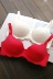 Màu đỏ gợi cảm đồ lót nữ mỏng một mảnh áo ngực liền mạch không có vành thoải mái cỡ lớn MM béo trắng áo ngực 90
