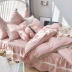 Chăn bông dày bốn mảnh châu Âu siêu mềm mại ngủ nude đôi giường kiểu công chúa gió chăn bông - Bộ đồ giường bốn mảnh