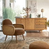 Японский диван из натурального дерева для отдыха для двоих