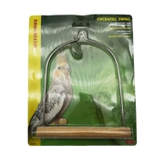 Nhập khẩu hagen Hagen Parrot Swing Bird Đồ chơi Trạm đứng Bird Lồng Phụ kiện Tiger Pi Fu Rong Xuan Feng Swing - Chim & Chăm sóc chim Supplies