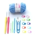 Crochet đan len phù hợp với người mới bắt đầu móc gói vật liệu dụng cụ móc để gửi len áo len Tutorial - Công cụ & vật liệu may DIY Công cụ & vật liệu may DIY