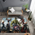 Đội ngũ sắc đẹp Marvel Avengers Spider-Man Iron Man Summer Mat Phòng khách Phòng ngủ Phòng cà phê Thảm trải sàn - Thảm thảm trải giường Thảm