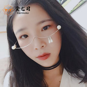Zeng Yi với cùng một đoạn của giọt nước nửa khung kính kim cương-miễn phí trang trí kính khung 2018 net cá tính màu đỏ triều nữ