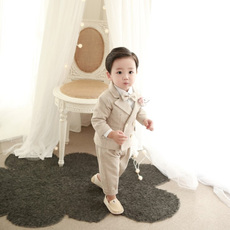 Костюм детский 男童西装套装英伦风儿童西服男宝宝花童礼服帅气周岁生日韩版休闲