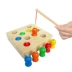 Magnetic mèo câu cá bằng gỗ 0-1-2-3 tuổi mười hai và một nửa năm bé tuổi bé trai đồ chơi giáo dục cho trẻ em Đồ chơi bằng gỗ