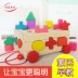 Montessori mầm non đồ chơi giáo dục xây dựng khối 0-3-6-12 tháng bé bé và trẻ nhỏ 1-2 năm tuổi già của hai rưỡi Đồ chơi bằng gỗ