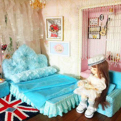 taobao agent BJD doll bed four -piece set of 丽 DD/small cloth SD3/4/6/8 points OB/30/60cm doll furniture
