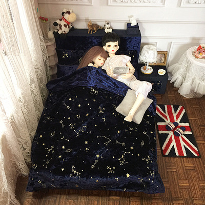 taobao agent BJD bed double quilt 4/6/8 points soldier SD cotton doll OB bedding set custom baby house furniture accessories