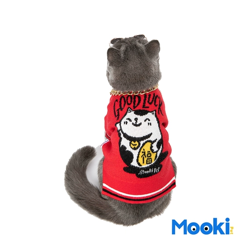 Mookepe Dog Fight Cat Одежда зимняя одежда Pet Cat осень и зимний свитер теплый зимний праздничная новогодняя одежда