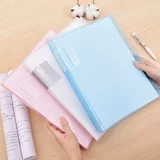 Бесплатная доставка для бесплатной доставки 72555 Полупрозрачная информационная книга Студенческая тестовая бумага для организации сумки PP Файл -плагин -IN Storage Sack