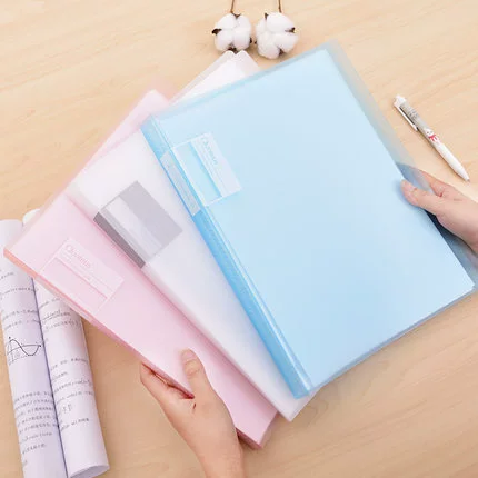 Бесплатная доставка для бесплатной доставки 72555 Полупрозрачная информационная книга Студенческая тестовая бумага для организации сумки PP Файл -плагин -IN Storage Sack