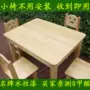Bàn học và ghế gỗ cho trẻ em bằng gỗ nguyên khối - Bàn bàn tròn cafe