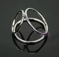 Металлическое три кольца Кольцо Большое 16 Юань