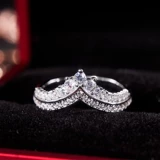 Платиновое импортное золотое универсальное кольцо, платина 950 пробы, США, розовое золото, серебро 925 пробы