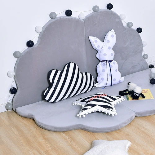 Детский ковер для ползания, нескользящий игровой коврик, съёмные складные бортики, увеличенная толщина