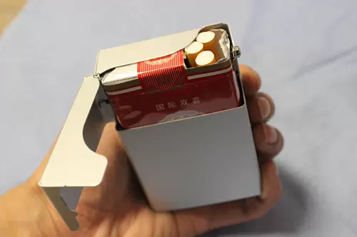 Модный ультратонкий металлический изысканный портсигар, алюминиевый сплав