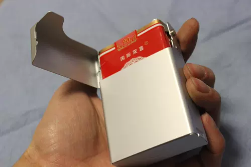 Модный ультратонкий металлический изысканный портсигар, алюминиевый сплав