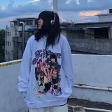 Весенний диверсифицированный американский бедный человек, такой как лиза Свитер Бомбардировщик, уличная розовая черная розовая рубашка с капюшоном