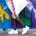Điệu nhảy hip hop Hàn Quốc vớ siêu dài thời trang đường phố nam Châu Âu và Hoa Kỳ cá tính cotton cao vớ nữ đại học gió - Vớ hàng tuần